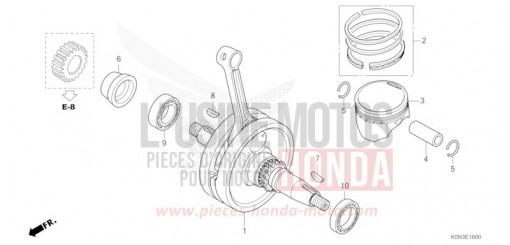 ALBERO MOTORE/PISTONE CBF125MER di 2024